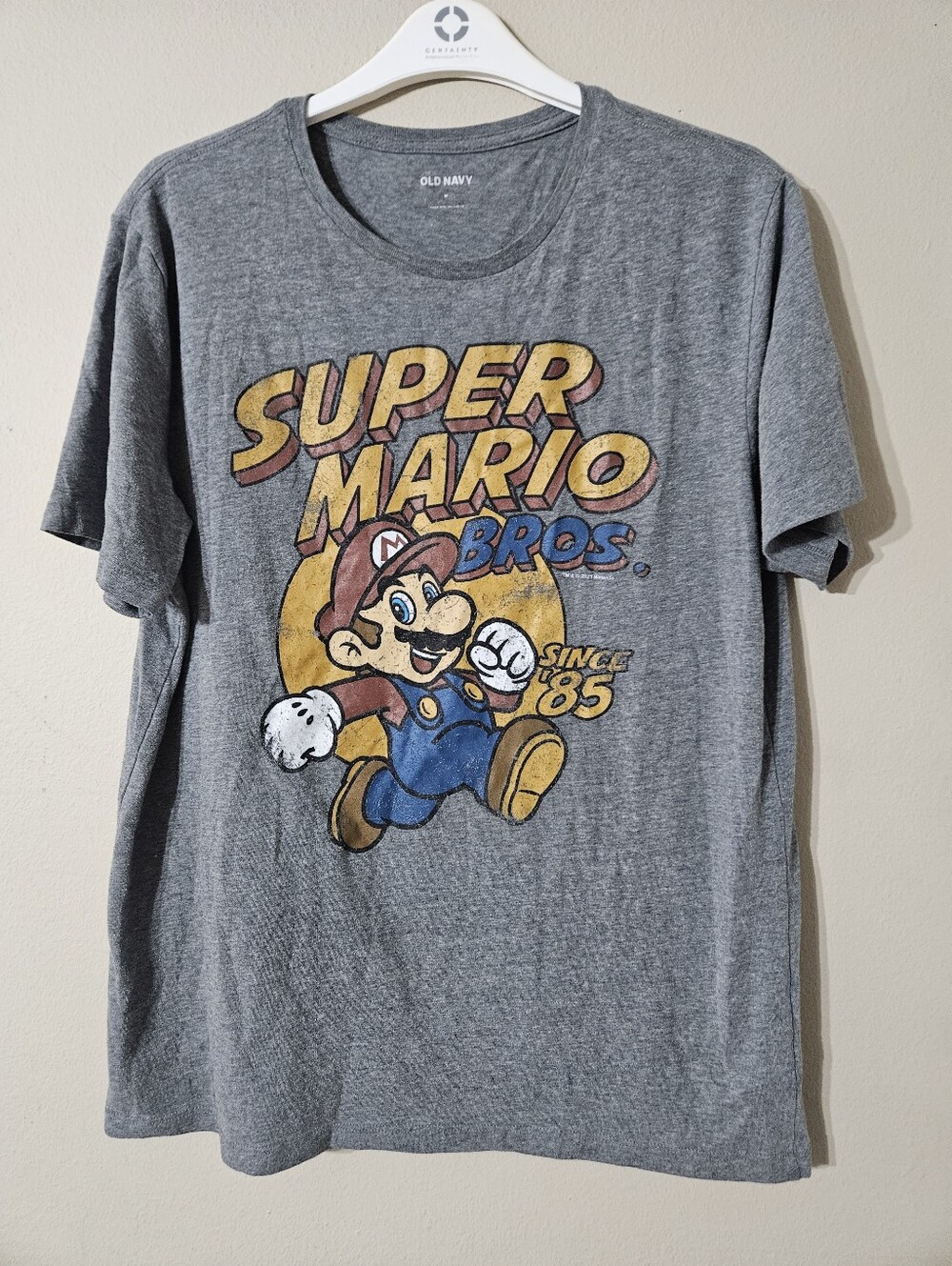Old Navy Super Mario Distressed Tshirt Medium